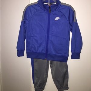 Blue & gray Nike tracksuit